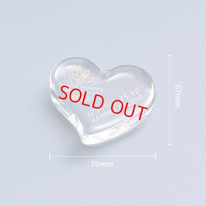 画像2: 【受注販売】ハート型クリスタルペーパーウエイト（申込期間：3月9日〜4月30日） (2)